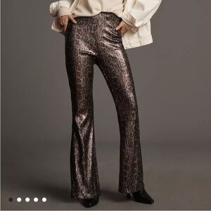 Anthropologie Sequin Snake Joni Pants New with Tag W1955 Sz 4